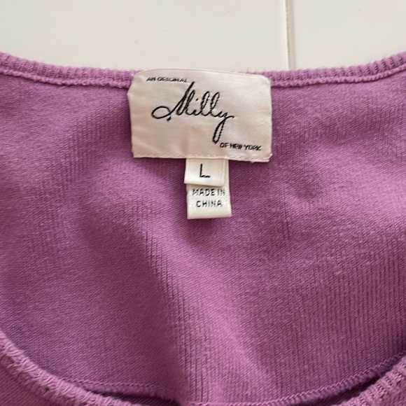 An original Milly of New York Lilac/Purple sweater size Large - Picture 3 of 4